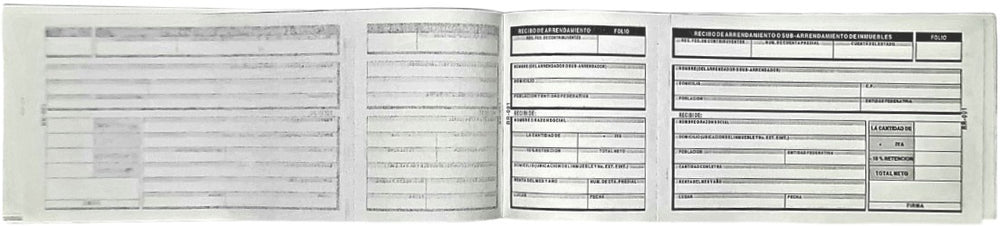 Block Recibos de Arrendamiento c/Talón R 100 hojas Pinos Altos® R2 [Pieza] 7503002371978 2