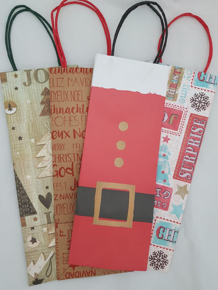 Bolsa p/Regalo Navidad Navidad 35×13×9 Botella Gostech® [Pieza]