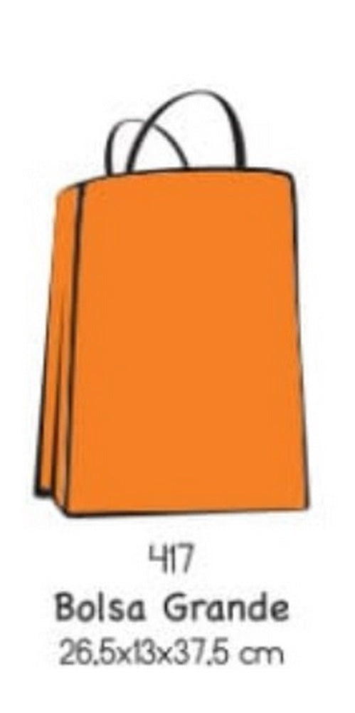 Bolsa p/Regalo Kraft Go Kraft Metálica 37.5×26.5×13 Grande Gostech® [Pieza]