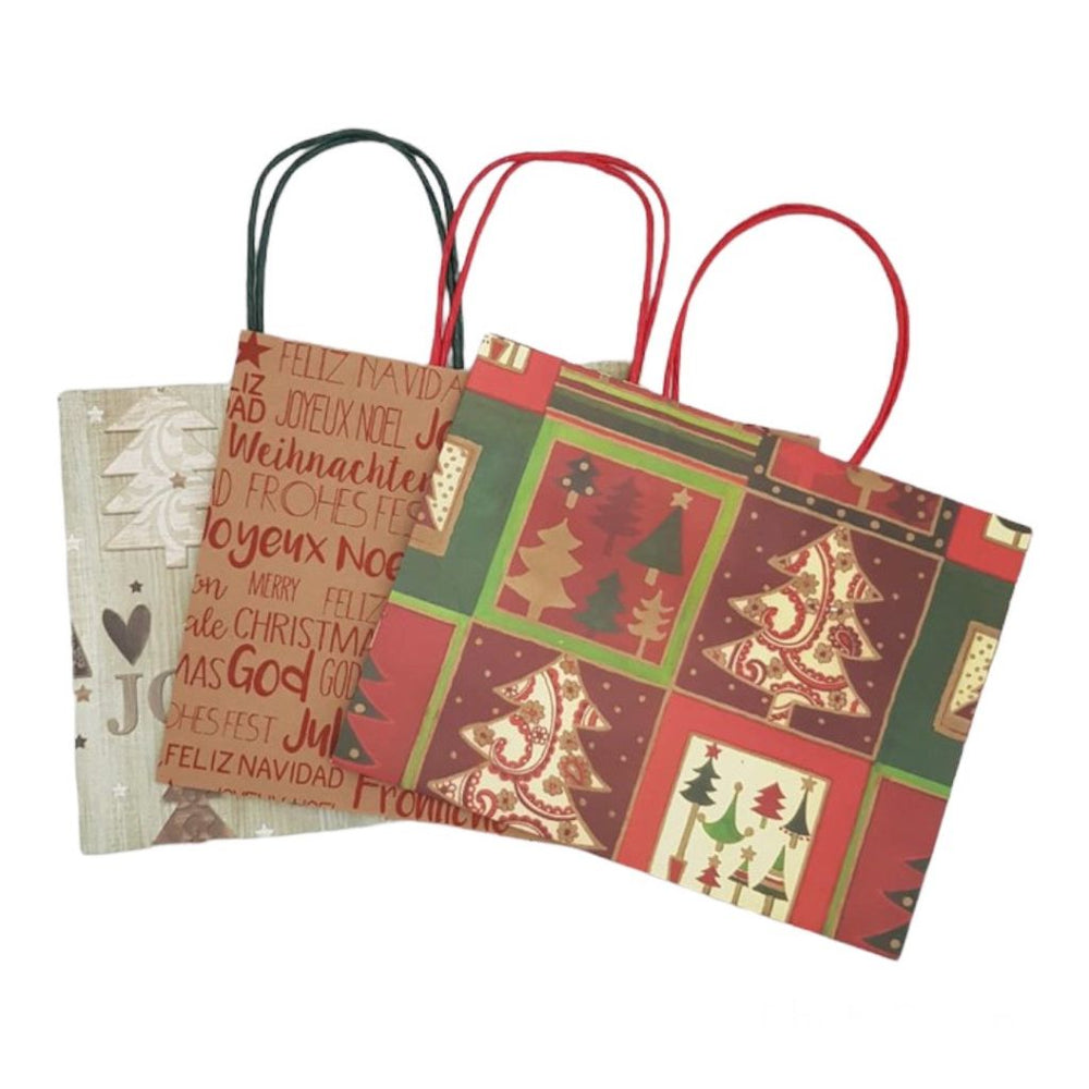 Bolsa p/Regalo Navidad Navidad 21.5×28×10.5 Mediano Gostech® [Pieza]
