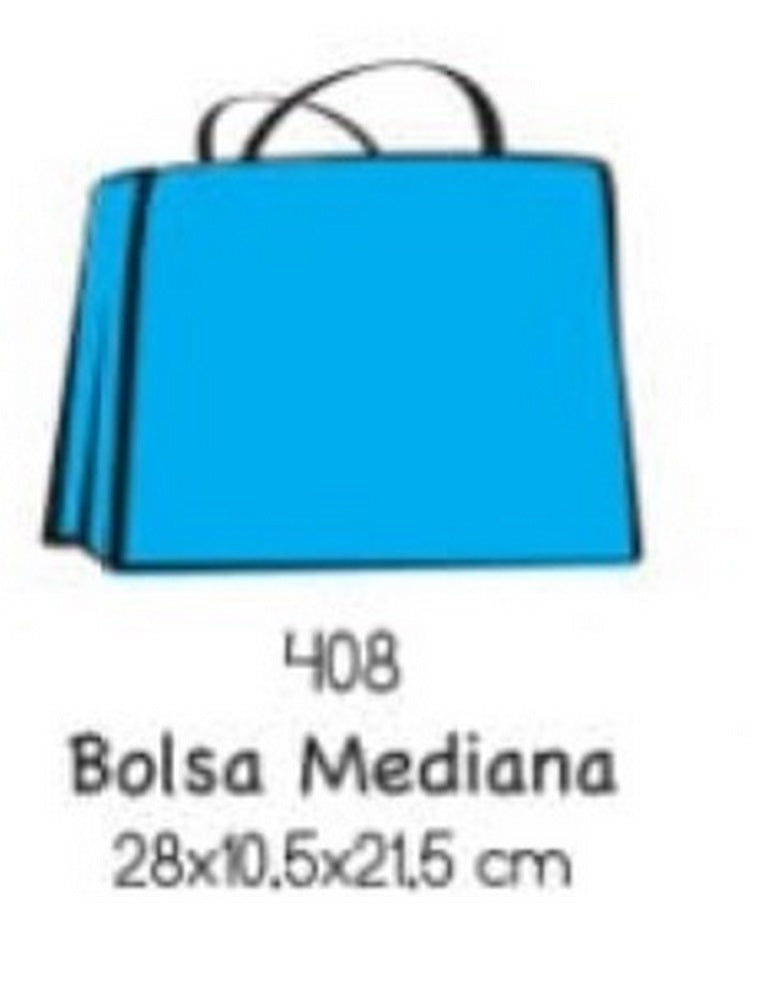 Bolsa p/Regalo Kraft Go Kraft Metálica 21.5×28×10.5 Mediano Gostech® Pieza