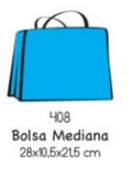 Bolsa p/Regalo Kraft Go Kraft Metálica 21.5×28×10.5 Mediano Gostech® Pieza