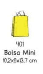 Bolsa p/Regalo Kraft Go Kraft Metálica 13.5×10×5.7 Mini Gostech® [Pieza]