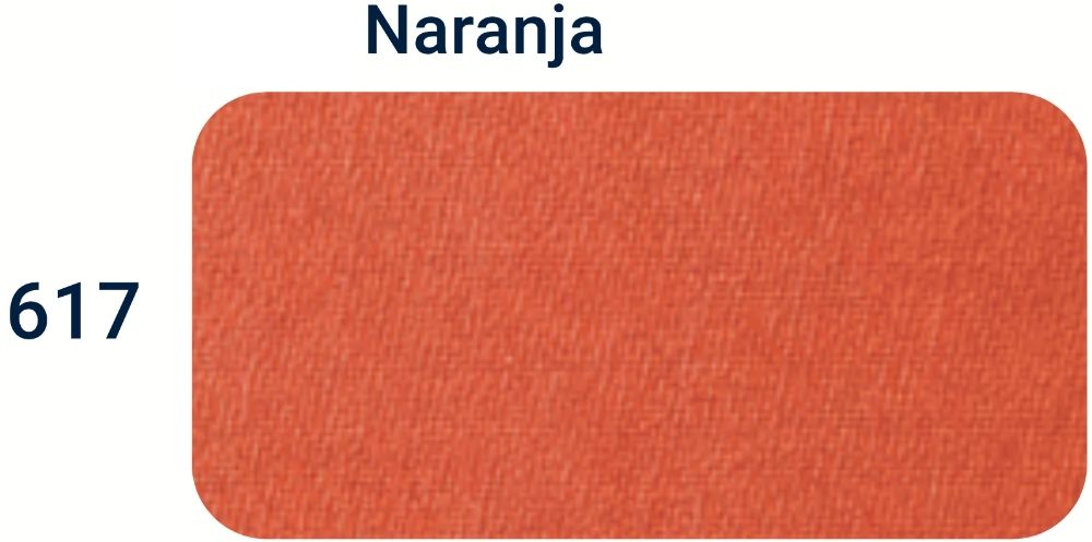 Tela p/encuadernar Grano Liso Cambric Naranja 617 1.04×1m Keratol (piroflex) Metro 01