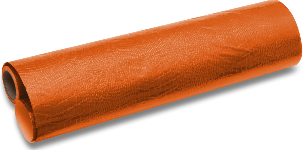 Tela p/encuadernar Cocodrilo - Naranja 617(C) 1.04×1m Keratol (piroflex) Metro 01