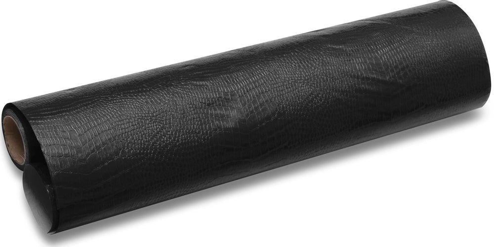 Tela p/encuadernar Cocodrilo - Negro 675(C) 1.04×1m Keratol (piroflex) Metro 01