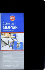 Pasta p/Engargolar GBPlak Liso c/50 Negro 22×35cm GBC® P3549 [Paquete]