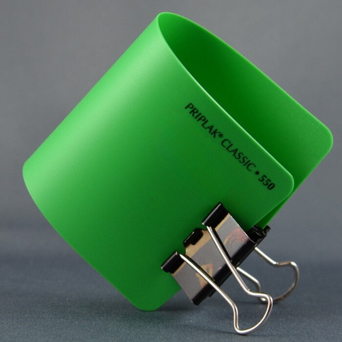 Polipropileno pliego 550 0.4mm Verde 90×120cm Priplak® Hoja 01