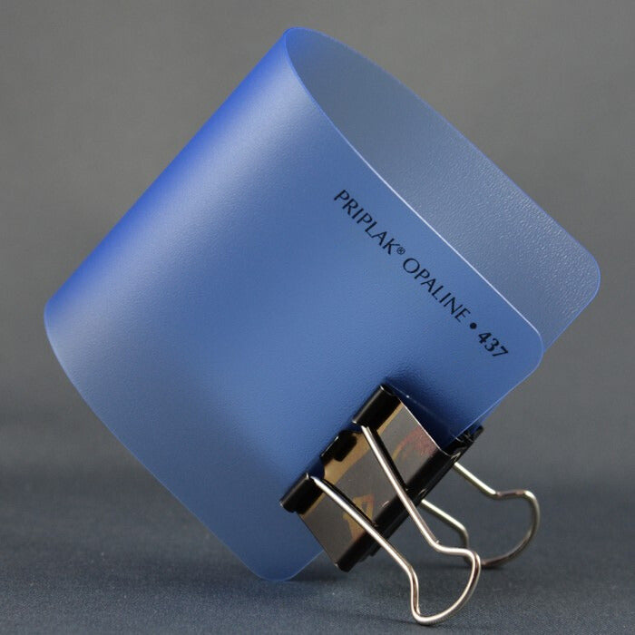 Polipropileno pliego 437 Opaline Translúcido 0.4mm Azul Pacífico 90×120cm Priplak® Hoja 01