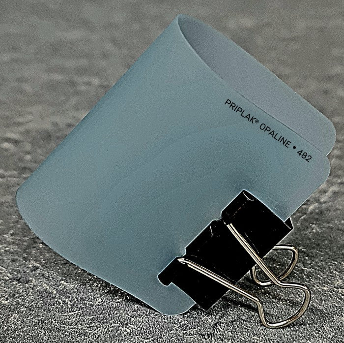 Polipropileno pliego 482 Opaline Fjord Blue 0.4mm AzulTranslúcido 90×120cm Priplak® Hoja 01