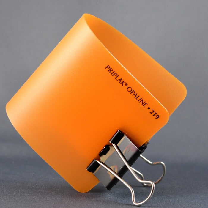 Polipropileno pliego 219 Zest Orange 0.4mm Naranja Claro 90×120cm Priplak® Hoja 01