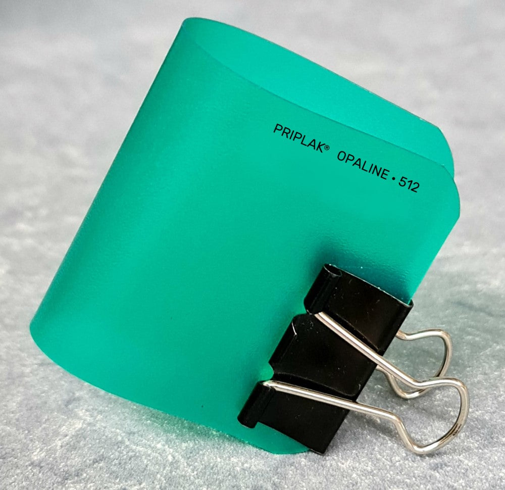 Polipropileno pliego 512 Opaline 0.4mm VerdeTranslúcid 90×120cm Priplak® Hoja 01