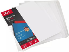 Pasta p/Engargolar GBPlak Liso c/50 Transparente 22×28.5cm GBC® P3558 [Paquete] 7501357035583