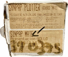 Película Poliéster Rollo Synpap Plotter InkJet 1/c N/2" Mate 180microne .955×20m Marmo® [Rollo]