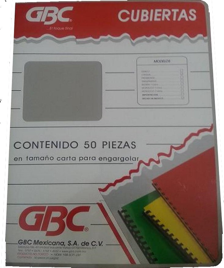 Pasta p/Engargolar GBPlak c/50 Raya Transparen 22×28.5cm GBC® P3561 [Paquete]