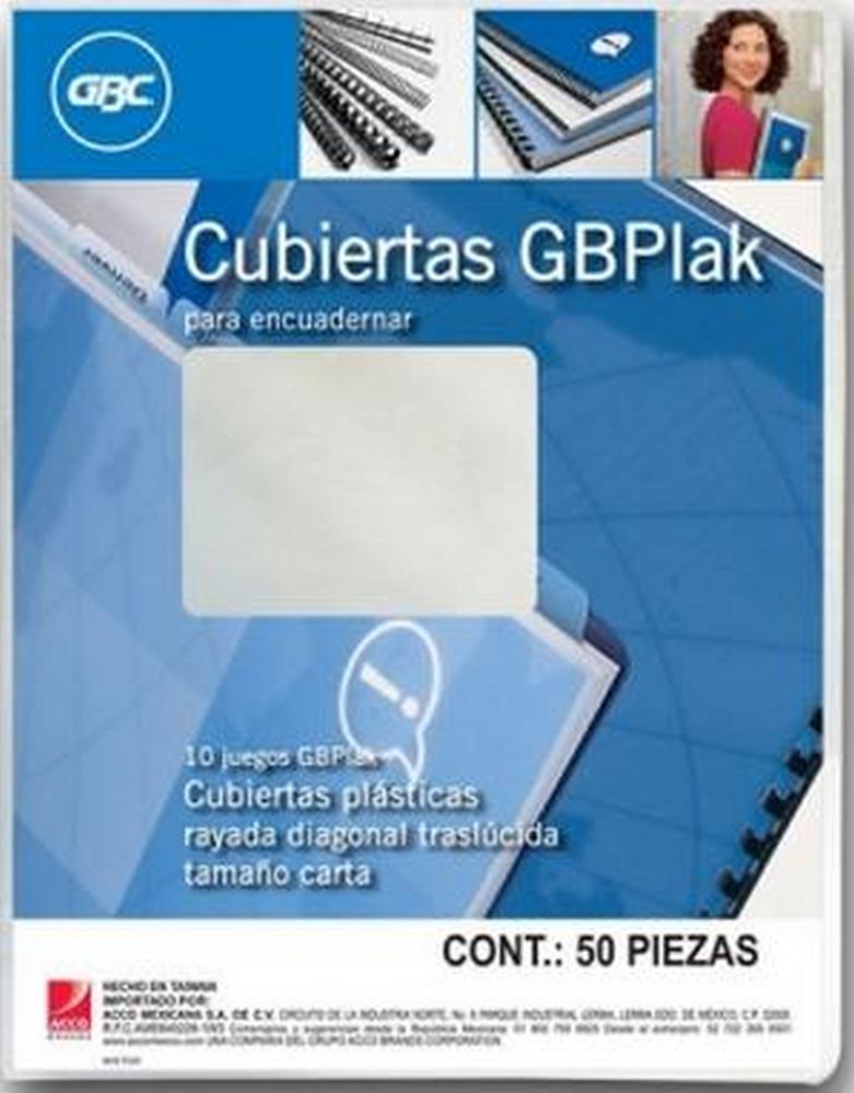 Pasta p/Engargolar 135615.4 Mate c/50 Transparente 22×28.5cm GBC® P3543 Paquete 7501357035439