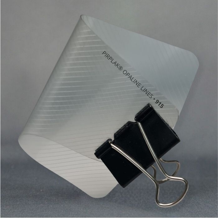 Polipropileno pliego 915 Opaline Lineas 0.5mm HumoTranslúcido 90×120cm Priplak® Hoja 01