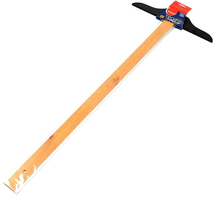 Regla "T" Profesional #1302 Fija Madera-Acrilic 100cm sin Graduar sin bisel Maped® [Pieza] 734365021003 2