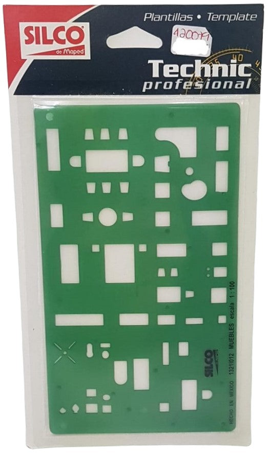 Plantilla 1321 #12 Muebles Esc.1:100 Silco® 1321I012 [Pieza] 734365370125