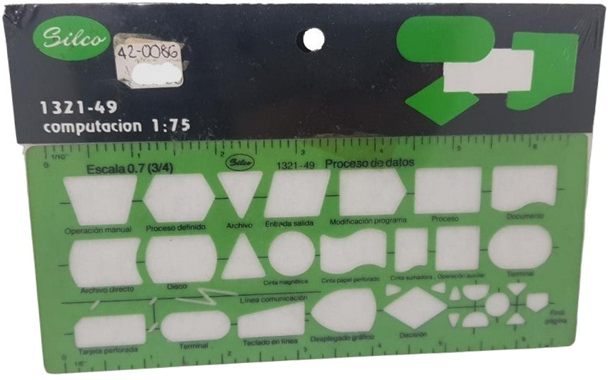 Plantilla 1321 #49 Procesa.datos Silco® 1321I049 [Pieza] 734365370491
