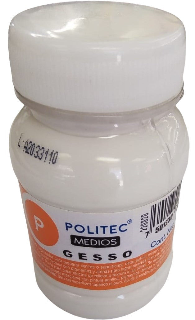 Gesso Imprimador Blanco 100ml Politec® 4029 [Pieza] 7501230060237