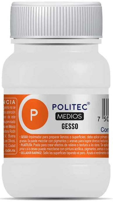 Gesso Imprimador Blanco 250ml Politec® 14374 [Pieza] 7501230060244