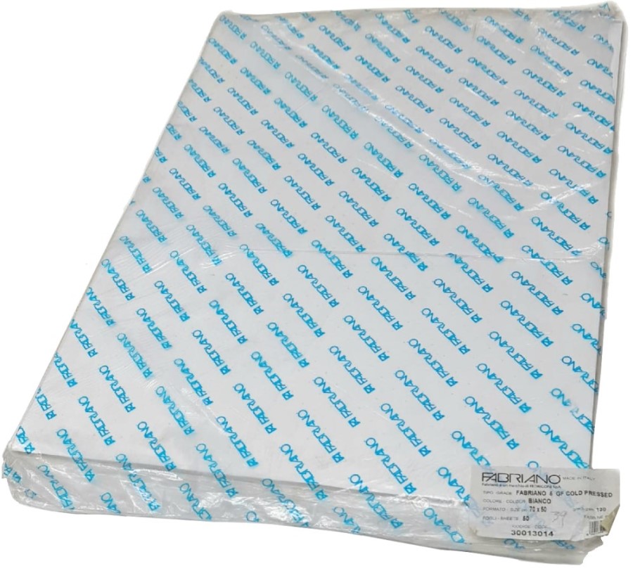 Papel Fabriano® 5 GF ColdPress 50%Cotton 130g Blanco 50×70cm Fedrigoni® 30013014 Hoja 8001348167204