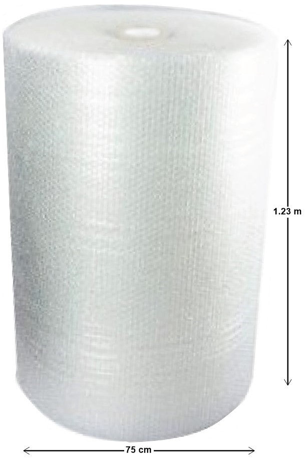 Rollo Plástico Burbuja Burbuja Chica 3/16"altura Ø 3/8" 1.23×123m C-pack® CH [Rollo]