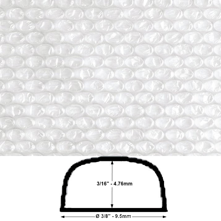 Rollo Plástico Burbuja Burbuja Chica 3/16"altura Ø 3/8" 1.23×123m C-pack® CH [Rollo] 2