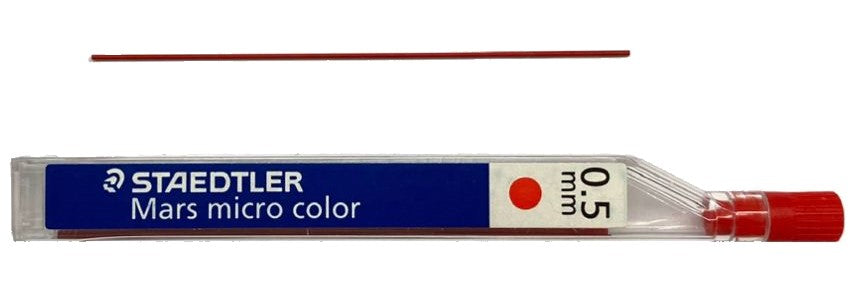 Minas Microchrom 0.5mm Rojo Tubo c/12 Staedtler® 254 05-2 [Tubo] 4007817214275