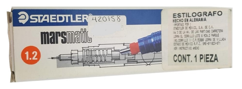 Estilógrafo Mars® Matic ISO 1.20 Staedtler® 700-12 Pieza 4007817701140 02