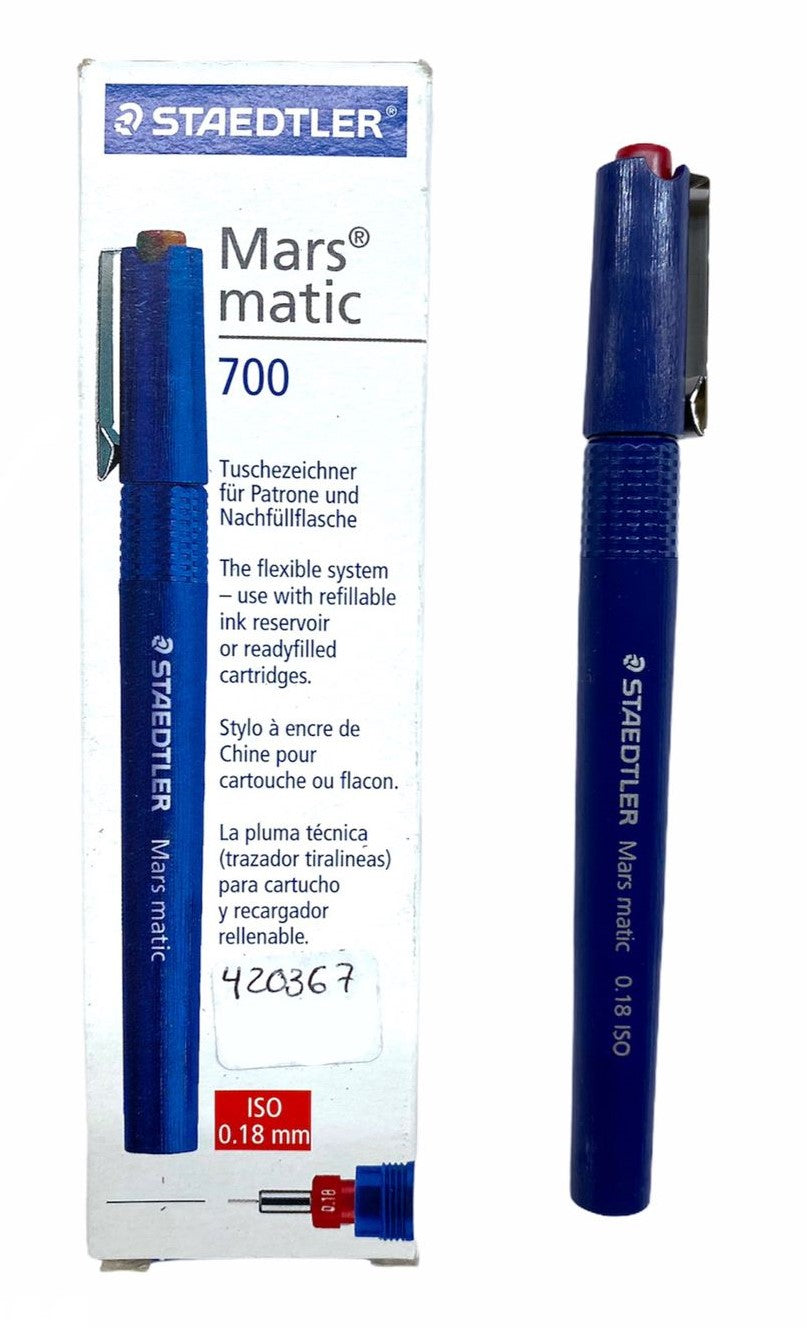 Estilógrafo Mars® Matic ISO 0.18 Staedtler® 700 M018 02 Pieza 4007817700365 01