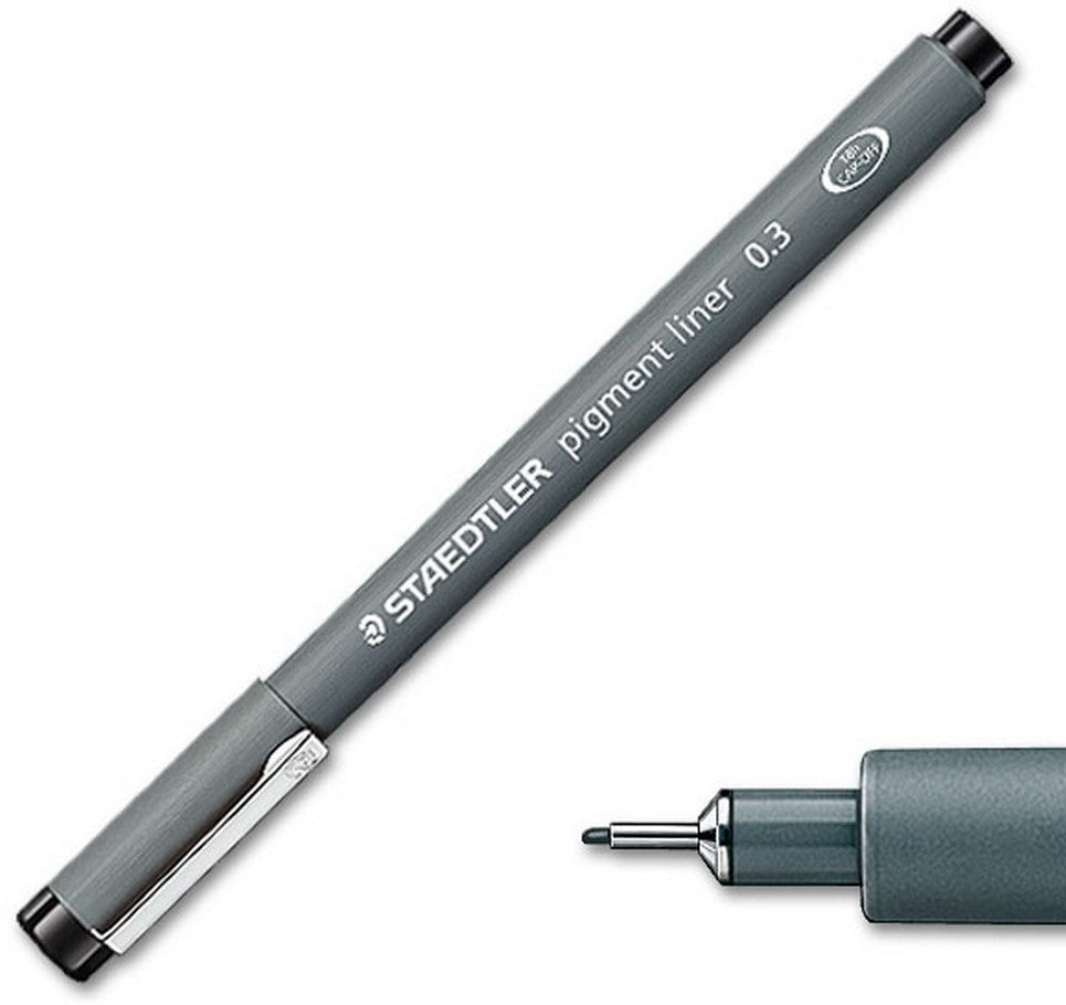 Estilógrafo Desechable pigment liner 0.3mm Negro Staedtler® 308 03-9 04 Pieza 4007817330418 01