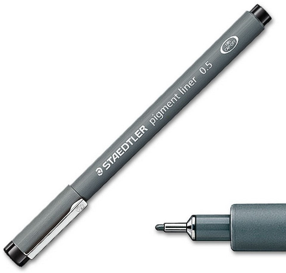 Estilógrafo Desechable pigment liner 0.5mm Negro Staedtler® 308 05-9 04 Pieza 4007817330432 01