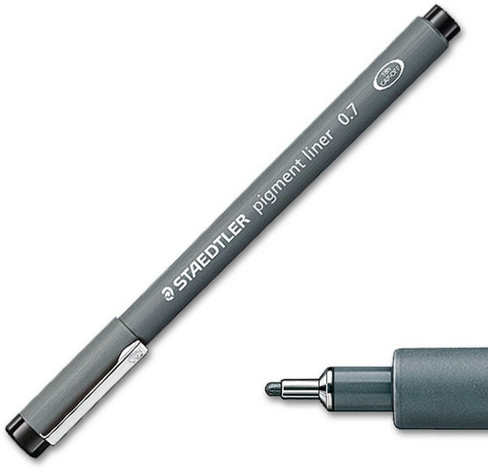 Estilógrafo Desechable pigment liner 0.7mm Negro Staedtler® 308 07-9 04 Pieza 4007817326701 01