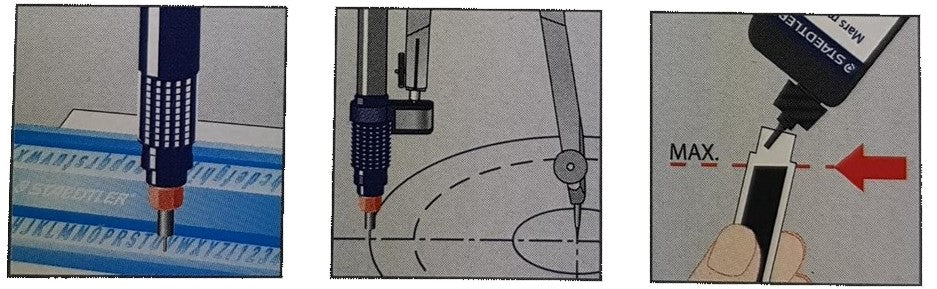 Estilógrafo Estuche Mars® Profesional c/3 .20 .40 .60 Staedtler® 700C613CA MX [Pieza] 4007817708903 2