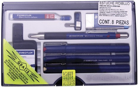 Estilógrafo Estuche Mars® Profesional c/3 .20 .40 .60 Staedtler® 700C613CA MX [Pieza] 4007817708903 4