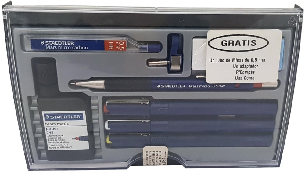 Estilógrafo Estuche Mars® Profesional ISO c/3 .25 .35 .50 Staedtler® 700C613CAE MX [Pieza] 4007817700587
