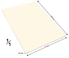 Cartón Batería Entero Doble Grueso 3,0mm Crema 77×103cm Jiss® 11-11609 Hoja 7501046089873 01