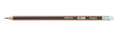 Lápiz Grafito Triangular Black Peps HB #2 Naranja-Gris Maped® 851721 [Pieza] 3411038517212