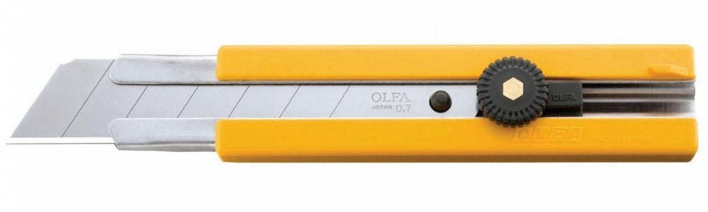 Cuchilla Retráctil Heavy Duty Mango Aulado Grande18mm Olfa® H-1 [Pieza] 91511200188 Imagen principal del producto