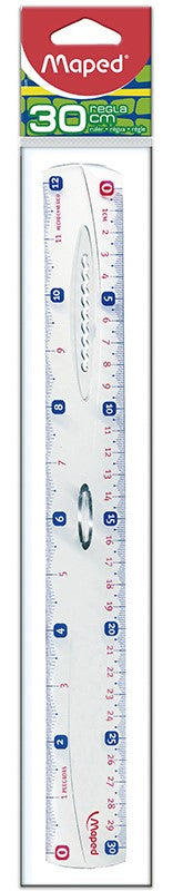 Regla Plástico 30cm Transparente Maped® 26005 [Pieza] 734365260051