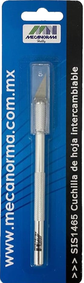 Cuchilla Escalpelo Mango Aluminio Blíster Mecanorma® 74-SIS1465 [Pieza] 783648970187