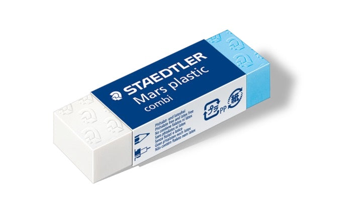 Borrador Mars® Plástic Combi Azul-Blanco Staedtler® 526 508 02 [Pieza] 4007817524190