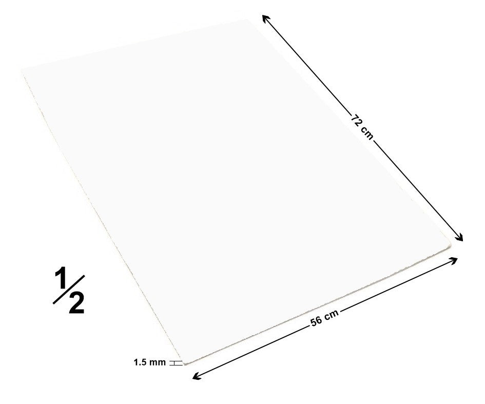 Cartón Batería Medio Delgada 1.5mm Natural 56×72cm Jiss® [Hoja]