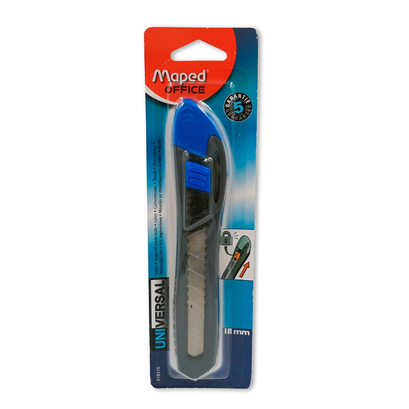Cuchilla Retráctil Maxi Cuter Grande18mm Maped® 501801 [Pieza] 3154145018011 Imagen principal del producto