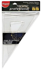 Escuadras Profesional #1305 Juego.45/60 37cm s/bisel s/gradu Acrílico Maped® 1305J037 Bolsa 73436511