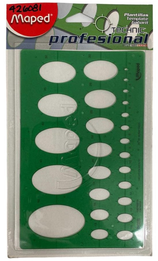 Plantilla 1321 #04 Elipses 30mm Maped® 1321I004 [Pieza] 734365370040 Imagen principal del producto