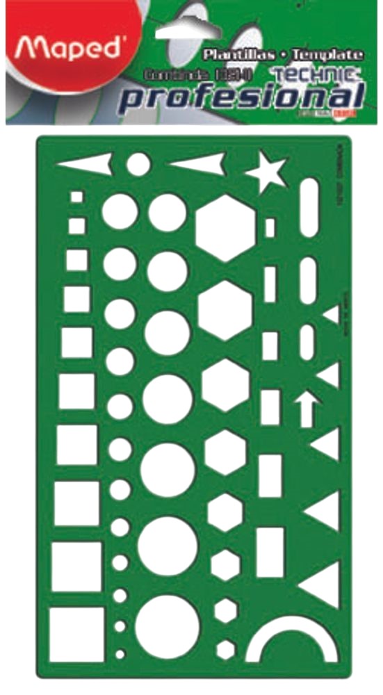 Plantilla 1321 #37 Combinada Prof. Maped® 1321I037 [Pieza] 734365370378