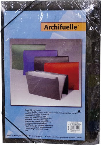 Archifuelle Plástico 12 Divisi.c/Índice y Liga Colores Oficio Polidex® AF-134 [Pieza] 7501437711604 4